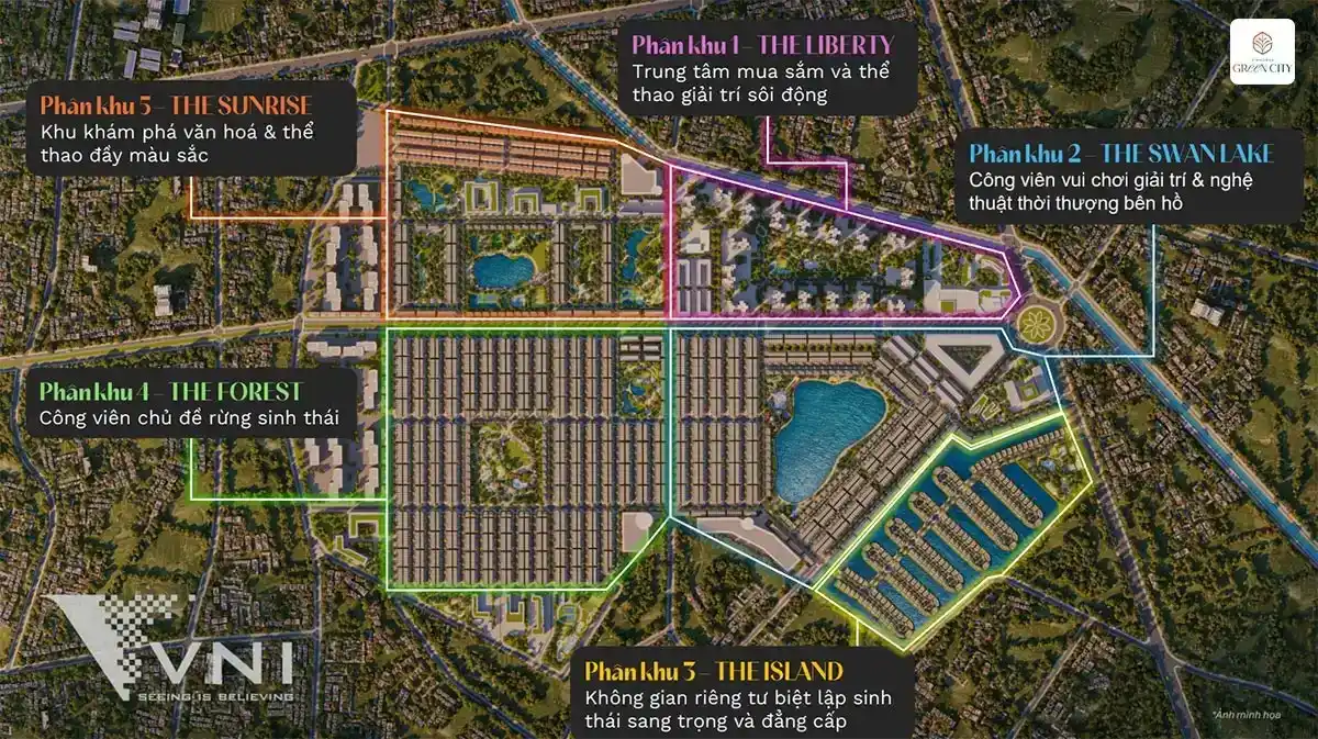 mặt bằng dự án vinhomes green city long an